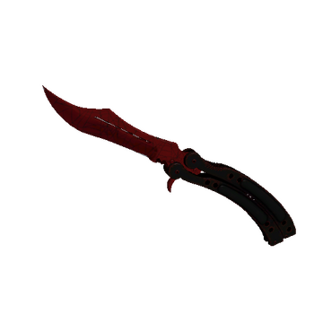 ★ StatTrak™ Butterfly Knife | Crimson Web (Minimal Wear)