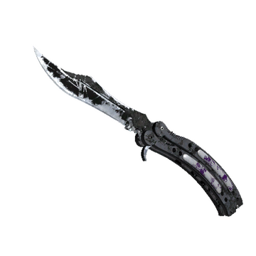 ★ StatTrak™ Butterfly Knife | Ultraviolet (Battle-Scarred)