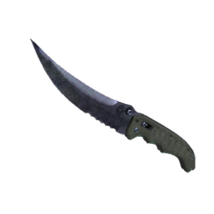 ★ StatTrak™ Flip Knife | Blue Steel (Well-Worn)