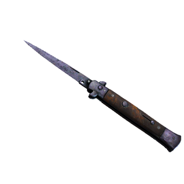 ★ StatTrak™ Stiletto Knife | Blue Steel (Battle-Scarred)