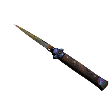 ★ StatTrak™ Stiletto Knife | Case Hardened (Battle-Scarred)