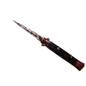 ★ StatTrak™ Stiletto Knife | Crimson Web (Battle-Scarred)