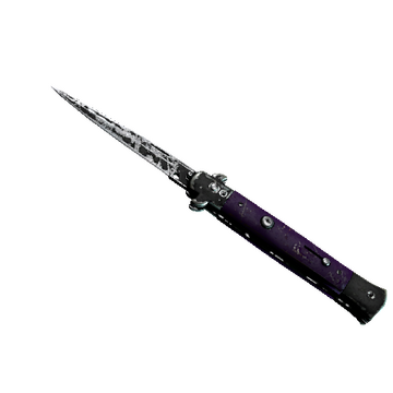 ★ StatTrak™ Stiletto Knife | Ultraviolet (Battle-Scarred)